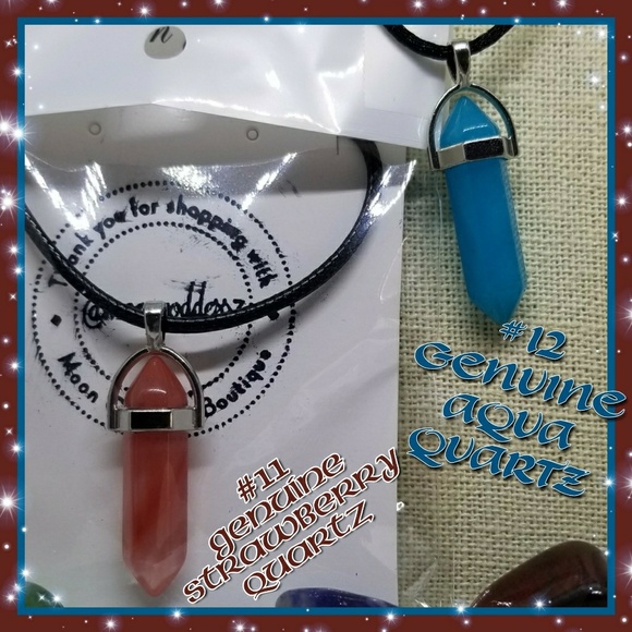 🆕️ Blood Moon Charged Healing Crystal Necklaces - Picture 7 of 10